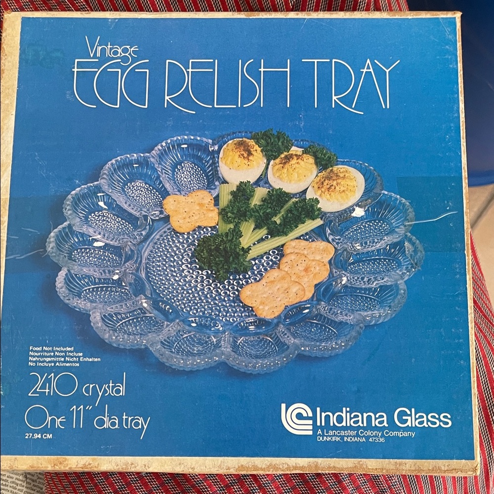 Vintage egg relish tray